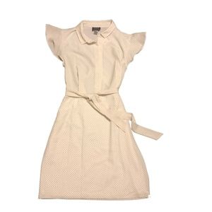 Flirty White Polka Dot Dress